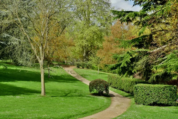 Poissy Francja Kwietnia 2018 Park Meissonier Wiosną — Zdjęcie stockowe