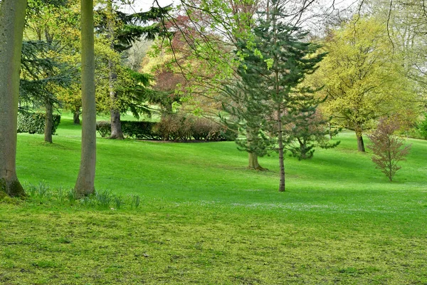 Poissy Franciaország Április 2018 Tavaszi Meissonier Park — Stock Fotó