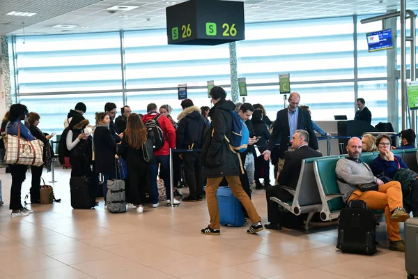 Lisboa Portugal Fevereiro 2018 Aeroporto — Fotografia de Stock