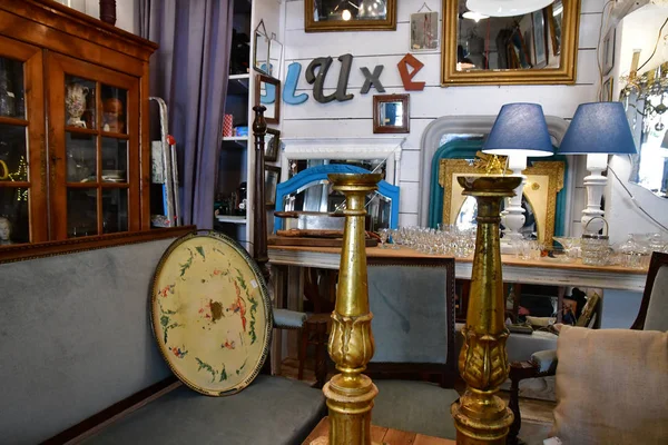 Maulette France May 2018 Antique Shop Bois Epicier — 스톡 사진