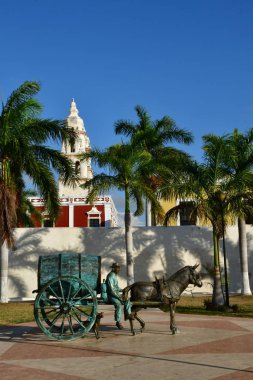 San Francisco de Campeche; United Mexican States - may 18 2018 : the picturesque old city clipart
