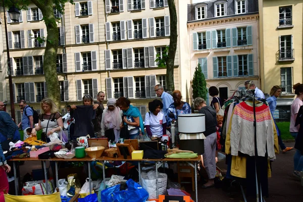 Versalhes França Junho 2018 Mercado Pulgas — Fotografia de Stock