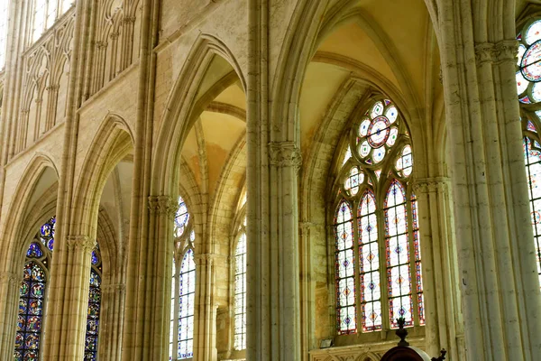 Saint Sulpice Favieres Francja Czerwca 2018 Kościół — Zdjęcie stockowe