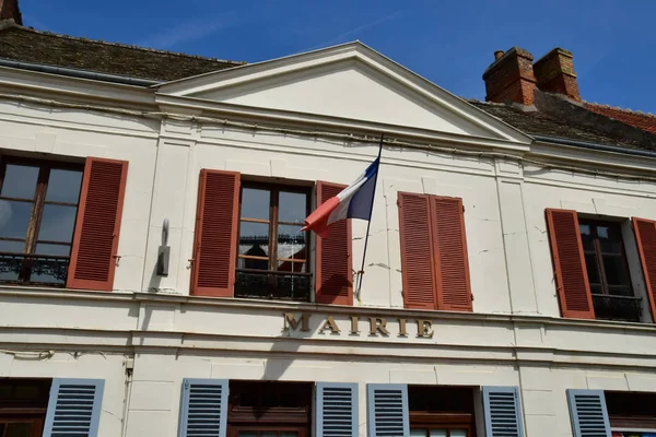 Saint Sulpice Favieres France June 2018 City Hall — Stock Photo, Image