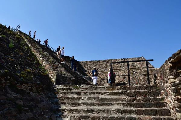 Teotihuacan Wielka Meksykańskiego Stanu 2018 Maja Pre Columbian Witryny — Zdjęcie stockowe