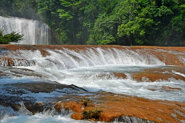 通巴拉 墨西哥合众国 2018年5月16日 Agua Azul — 图库照片