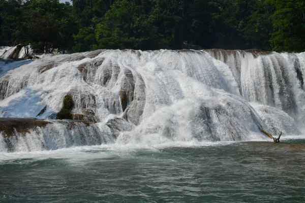 Tumbala Verenigde Mexicaanse Staten Mei 2018 Cascades Van Agua Azul — Stockfoto