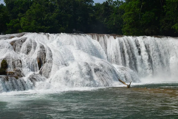 Tumbala Verenigde Mexicaanse Staten Mei 2018 Cascades Van Agua Azul — Stockfoto