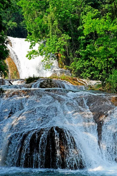 Tumbala Verenigde Mexicaanse Staten Mei 2018 Cascades Van Agua Azul — Stockfoto