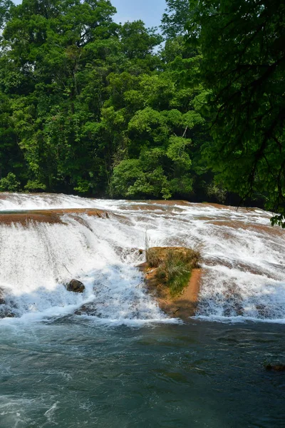 通巴拉 墨西哥合众国 2018年5月16日 Agua Azul — 图库照片