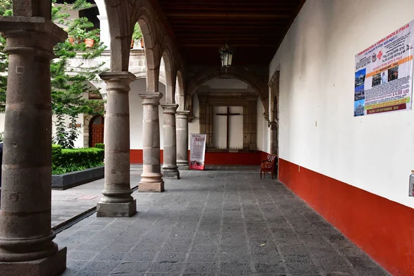 Meksyk Wielka Meksykańskiego Stanu 2018 Maja Malownicze Kościół Coyoacan — Zdjęcie stockowe