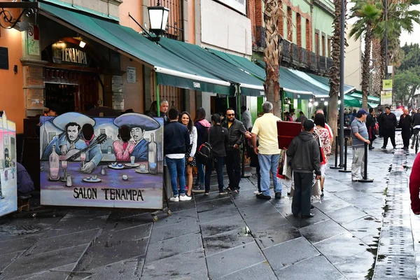Meksyk Meksykańskie Stany 2018 Maja Restauracja Placu Garibaldi — Zdjęcie stockowe