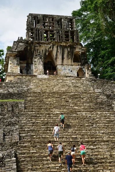 Palenque Chiapas Estados Unidos Mexicanos Mayo 2018 Sitio Maya Precolombino — Foto de Stock