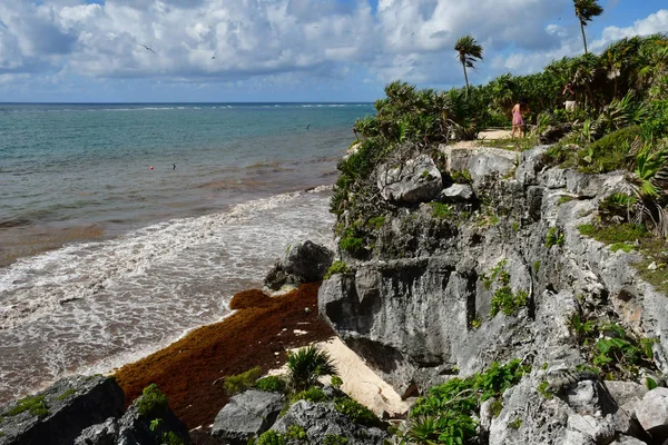 Tulum États Unis Mexicains Mai 2018 Site Précolombien — Photo