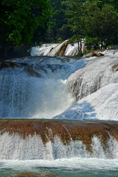 通巴拉 墨西哥合众国 2018年5月16日 Agua Azul — 图库照片