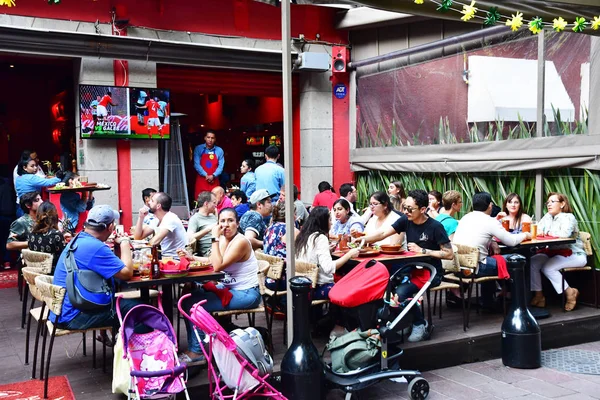 Mexique États Unis Mexicains Mai 2018 Restaurant Dans Pittoresque Arrondissement — Photo