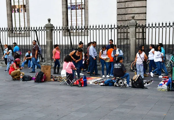 墨西哥墨西哥联合州 2018年5月13日 旧市中心的人们 — 图库照片