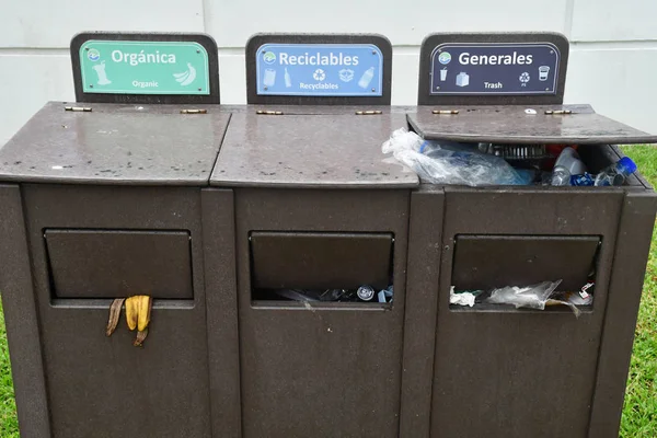 Playacar États Unis Mexicains Mai 2018 Poubelles — Photo