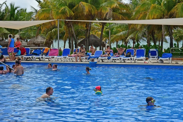 Playacar États Unis Mexicains Mai 2018 Piscine Hôtel Viva Wyndham — Photo