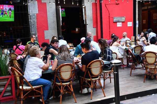 Mexique États Unis Mexicains Mai 2018 Restaurant Dans Pittoresque Arrondissement — Photo