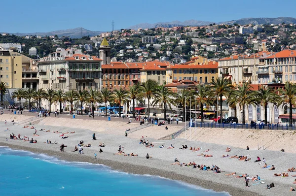 Nice France Avril 2016 Pittoresque Bord Mer — Photo