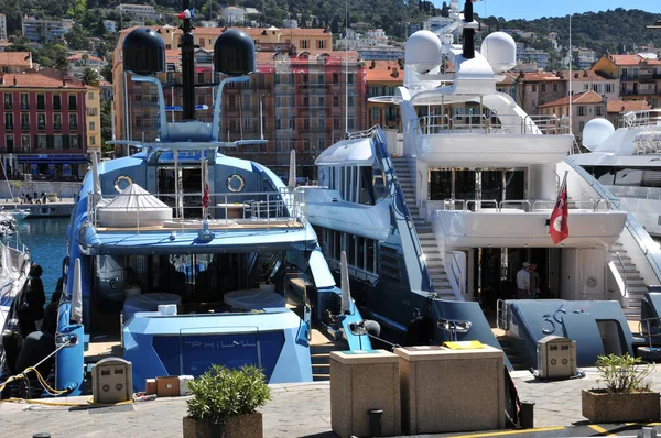 Nice France April 2016 Picturesque Port — Stock Photo, Image