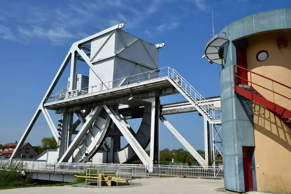 Bénouville Frankrijk April 2018 Nieuwe Pegasus Brug — Stockfoto