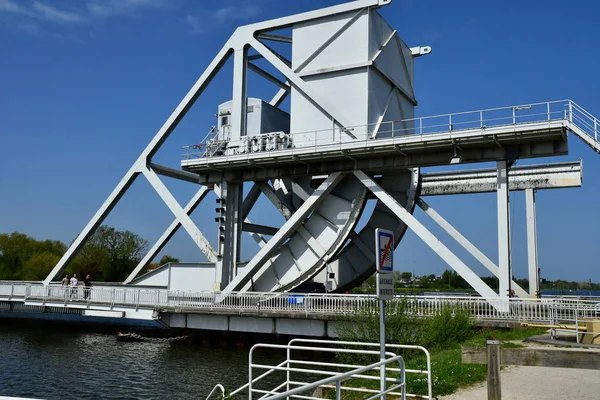 Bénouville Frankrijk April 2018 Nieuwe Pegasus Brug — Stockfoto