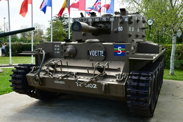 Benouville Francia Aprile 2018 Centaur Tank Nel Memoriale Del Ponte — Foto Stock