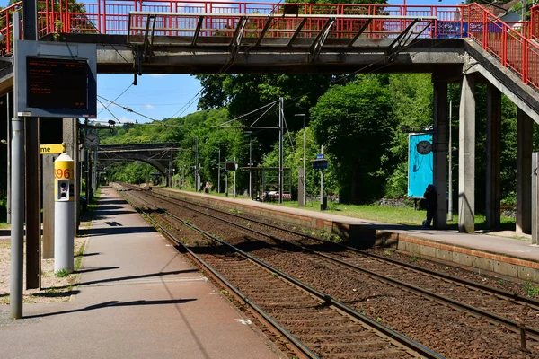 Vaux Sur Seine Fransa Haziran 2018 Tren Stasyonu — Stok fotoğraf