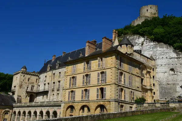 Roche Guyon France Czerwca 2018 Historyczny Zamek — Zdjęcie stockowe