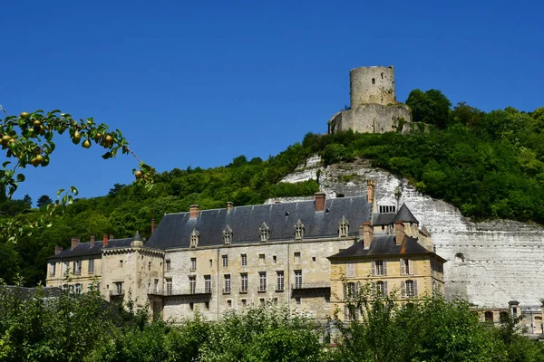 Roche Guyon France Czerwca 2018 Historyczny Zamek — Zdjęcie stockowe