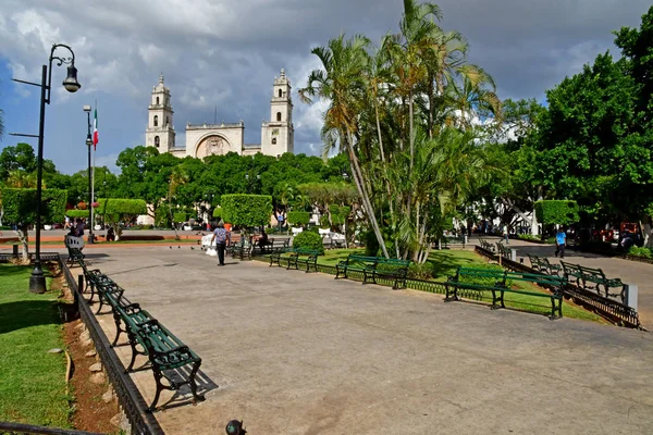 Mérida Estados Unidos Mexicanos Maio 2018 Plaza Mayor — Fotografia de Stock
