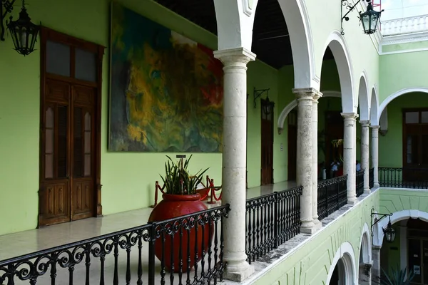 Merida Spojené Státy Mexické Května 2018 Obecní Palác Malované Zdi — Stock fotografie