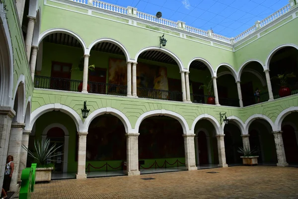 Mérida Estados Unidos Mexicanos Mayo 2018 Palacio Municipal — Foto de Stock