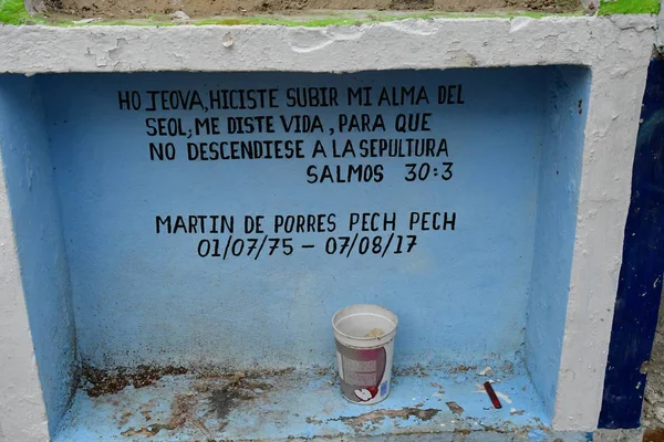 Pomuch Estados Unidos Mexicanos Mayo 2018 Pintoresco Cementerio Centro Ciudad —  Fotos de Stock