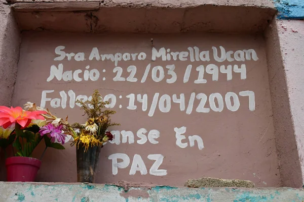 Pomuch Estados Unidos Mexicanos Mayo 2018 Pintoresco Cementerio Centro Ciudad —  Fotos de Stock