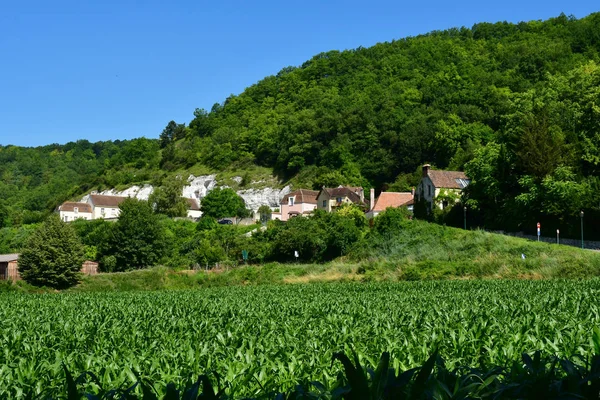 Haute Isle França Junho 2018 Pitoresca Aldeia Verão — Fotografia de Stock