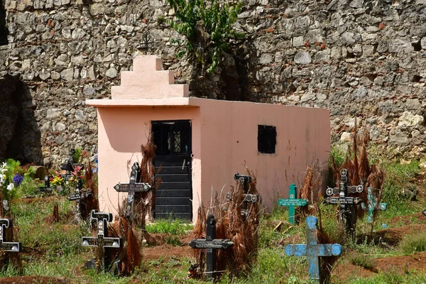 San Juan Chamula Vereinigte Mexikanische Staaten Mai 2018 Friedhof Der — Stockfoto