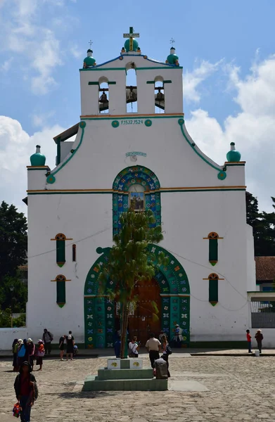 San Juan Chamula Estados Unidos Mexicanos Mayo 2018 Pintoresca Iglesia — Foto de Stock