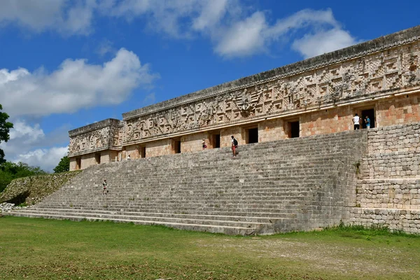 Uxmal Wielka Meksykańskiego Stanu 2018 Maja Pre Columbian Witryny — Zdjęcie stockowe