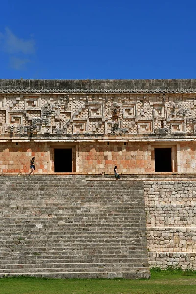 Uxmal Mexické Ameri Května 2018 Pre Columbian Stránky — Stock fotografie