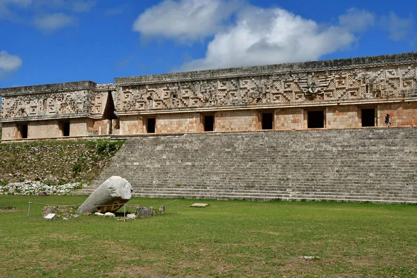 Uxmal Mexické Ameri Května 2018 Pre Columbian Stránky — Stock fotografie