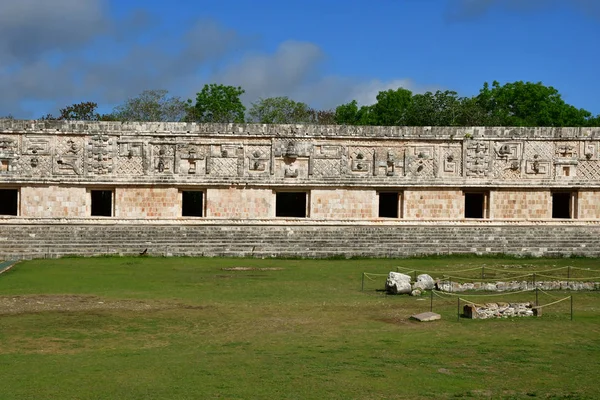 Uxmal Wielka Meksykańskiego Stanu 2018 Maja Pre Columbian Witryny — Zdjęcie stockowe