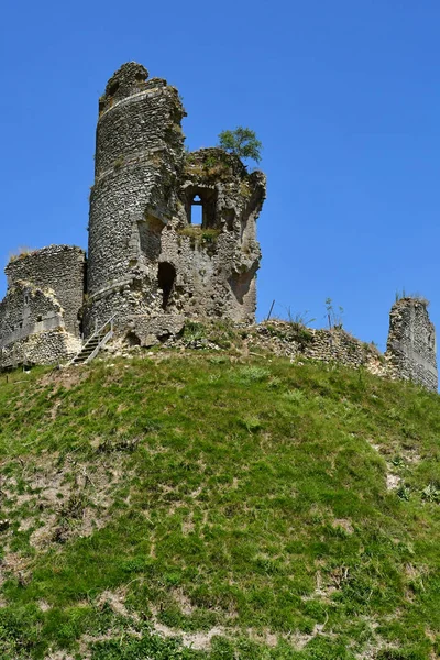 Chateau Sur Epte França Junho 2018 Ruína Castelo — Fotografia de Stock