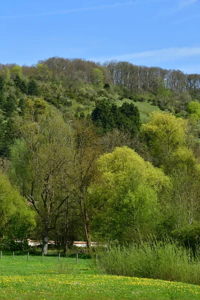 Darbeydi Fransa Nisan 2018 Bahar Pitoresk Ressamlar Köyde — Stok fotoğraf