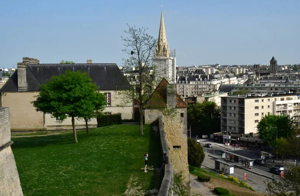 Caen Francja Kwietnia 2018 Centrum Malowniczego Miasta — Zdjęcie stockowe