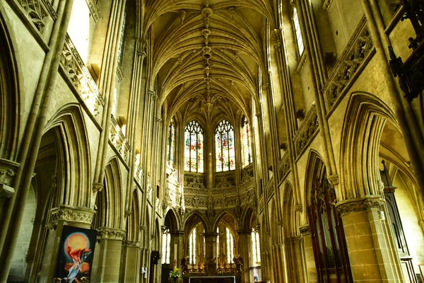 Caen Francie Dubna 2018 Historický Kostel Saint Pierre — Stock fotografie