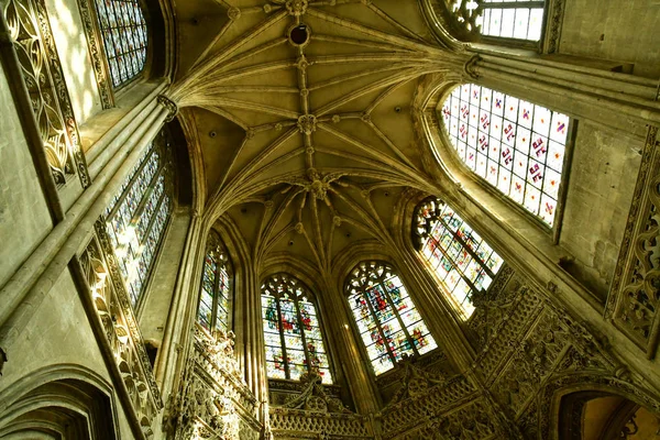 Caen França Abril 2018 Histórica Igreja São Pedro — Fotografia de Stock