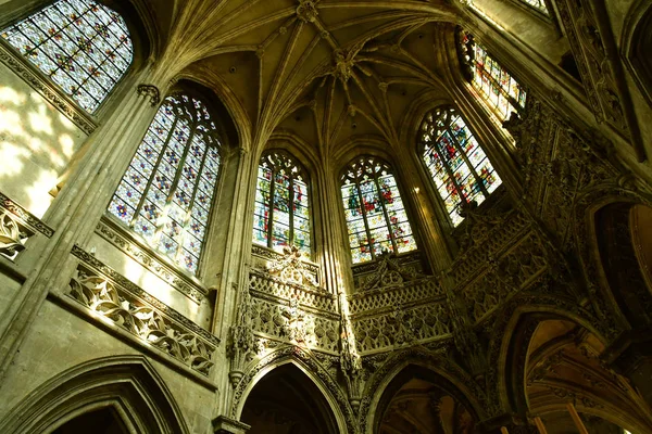 Caen Francia Abril 2018 Histórica Iglesia San Pedro — Foto de Stock